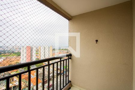 Varanda da sala de apartamento à venda com 3 quartos, 68m² em Jardim Cristiane, Santo André