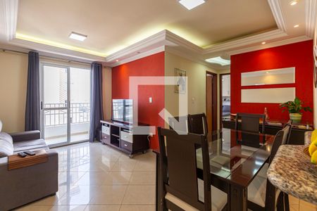 Sala de apartamento à venda com 2 quartos, 62m² em Vila Pires, Santo André
