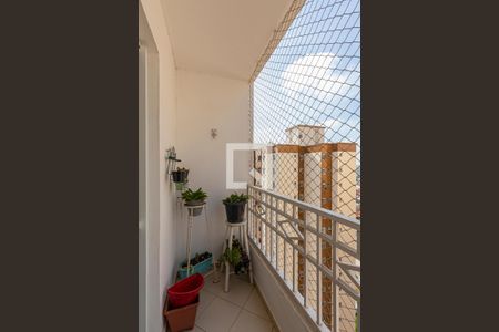 Varanda da Sala de apartamento à venda com 2 quartos, 62m² em Vila Pires, Santo André