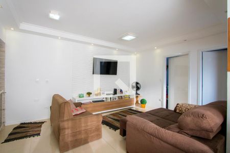 Casa 1 - Sala de casa à venda com 5 quartos, 240m² em Jardim Bela Vista, Santo André