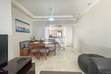 Sala de apartamento para alugar com 3 quartos, 77m² em Balneario Cidade Atlantica, Guarujá