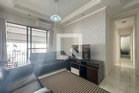 Sala de apartamento para alugar com 3 quartos, 77m² em Balneario Cidade Atlantica, Guarujá