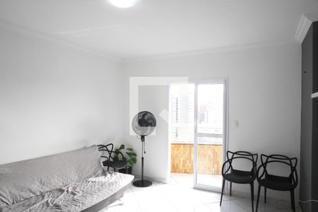 sala de apartamento para alugar com 1 quarto, 50m² em Canto do Forte, Praia Grande