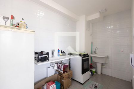 Sala, Cozinha e àrea de serviço de apartamento para alugar com 2 quartos, 35m² em Chácara Califórnia, São Paulo