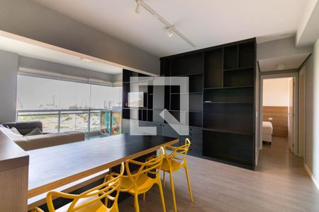 Sala de apartamento para alugar com 1 quarto, 65m² em Brooklin Paulista, São Paulo