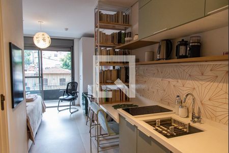 Studio para alugar com 28m², 1 quarto e sem vaga Studio para alugar com 28m², 1 quarto e sem vagaCozinha