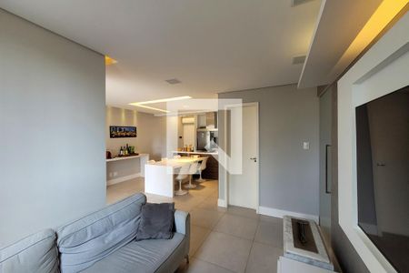sala de estar de apartamento à venda com 2 quartos, 69m² em Vila das Mercês, São Paulo