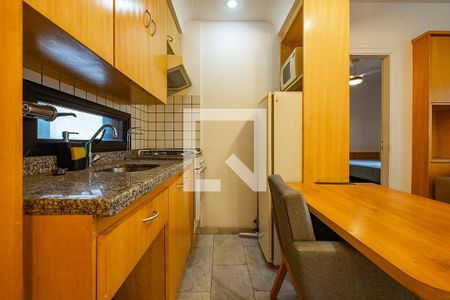 Sala/Cozinha de apartamento para alugar com 1 quarto, 35m² em Paraíso, São Paulo