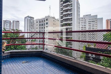 Sala/Cozinha - Varanda de apartamento para alugar com 1 quarto, 35m² em Paraíso, São Paulo