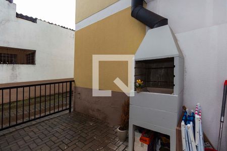 Varanda com churrasqueira  de apartamento à venda com 2 quartos, 79m² em Bairro Fátima, Canoas