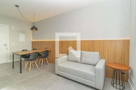 Sala/Cozinha de kitnet/studio para alugar com 1 quarto, 36m² em Marechal Rondon, Canoas