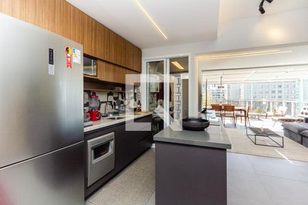 Sala/Cozinha de apartamento à venda com 1 quarto, 90m² em Vila Olímpia, São Paulo