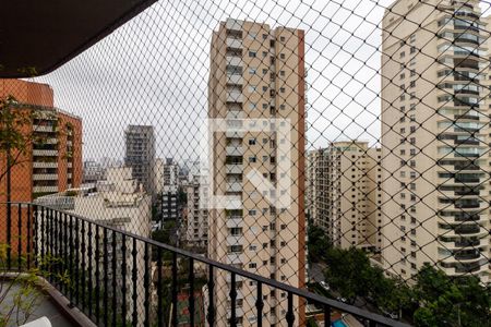 Varanda de apartamento à venda com 3 quartos, 156m² em Indianópolis, São Paulo