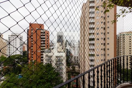 Varanda de apartamento à venda com 3 quartos, 156m² em Indianópolis, São Paulo