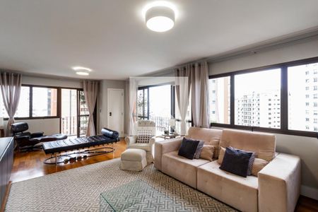 Sala de apartamento à venda com 3 quartos, 156m² em Indianópolis, São Paulo