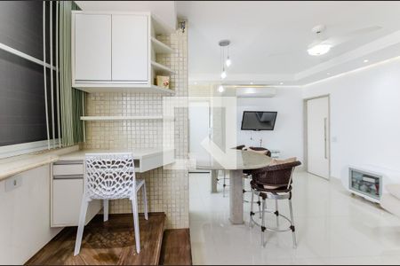 Detalhe escritório de kitnet/studio para alugar com 1 quarto, 48m² em José Menino, Santos