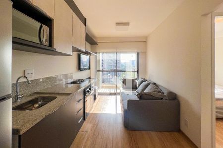 Sala de apartamento para alugar com 1 quarto, 32m² em Moema, São Paulo