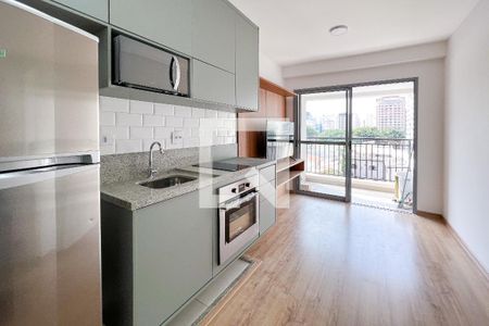 Sala de apartamento para alugar com 1 quarto, 31m² em Indianópolis, São Paulo