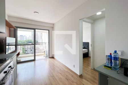 Sala de apartamento para alugar com 1 quarto, 31m² em Indianópolis, São Paulo