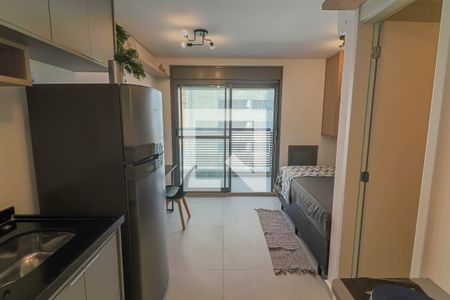 Studio  - Quarto e Cozinha de kitnet/studio para alugar com 1 quarto, 24m² em Butantã, São Paulo