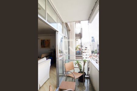 Varanda da Sala de apartamento à venda com 3 quartos, 200m² em Vila Buarque, São Paulo