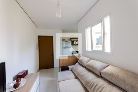 Sala de apartamento à venda com 2 quartos, 90m² em Campestre, Santo André