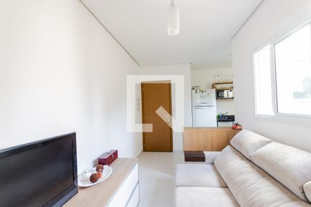 Sala de apartamento à venda com 2 quartos, 90m² em Campestre, Santo André