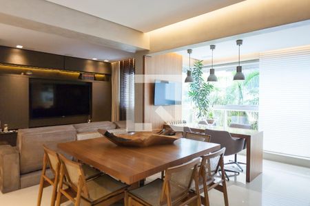 Sala de Jantar de apartamento à venda com 2 quartos, 92m² em Vila da Serra, Nova Lima