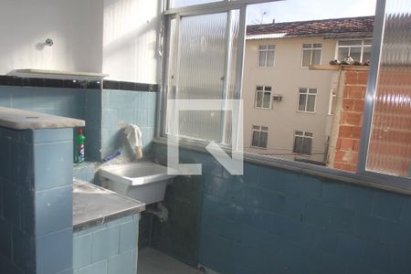 cozinha com lavanderia de apartamento à venda com 3 quartos, 70m² em Del Castilho, Rio de Janeiro