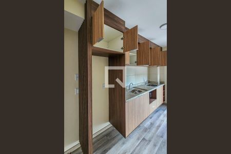 Cozinha de kitnet/studio à venda com 1 quarto, 26m² em Vila Nilo, São Paulo