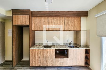 Cozinha de kitnet/studio para alugar com 1 quarto, 26m² em Vila Nilo, São Paulo