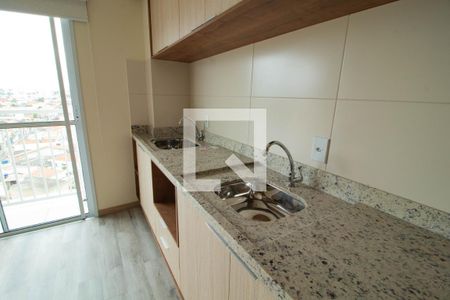 Cozinha de kitnet/studio para alugar com 1 quarto, 26m² em Vila Nilo, São Paulo