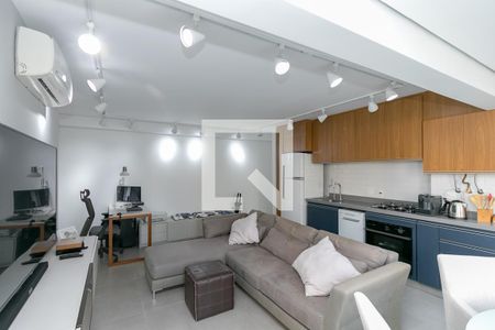 Sala de apartamento para alugar com 2 quartos, 60m² em Cidade Monções, São Paulo