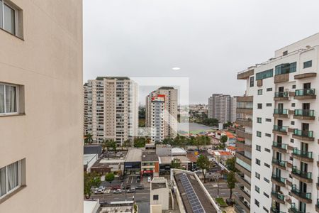 vista da Sala e Cozinha de apartamento à venda com 1 quarto, 43m² em Centro, Santo André