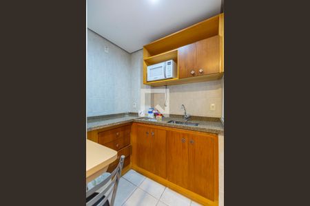 Sala e Cozinha de apartamento à venda com 1 quarto, 43m² em Centro, Santo André