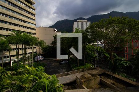 Vista da sala  de apartamento para alugar com 1 quarto, 76m² em Jardim Botânico, Rio de Janeiro