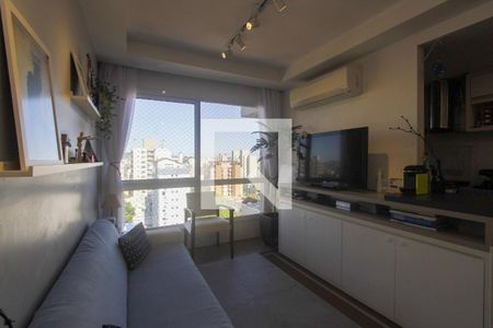 Sala de apartamento à venda com 2 quartos, 64m² em Petrópolis, Porto Alegre