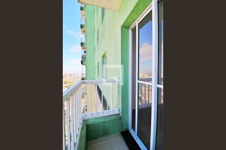 Varanda da Sala de apartamento para alugar com 2 quartos, 52m² em Vila Príncipe de Gales, Santo André