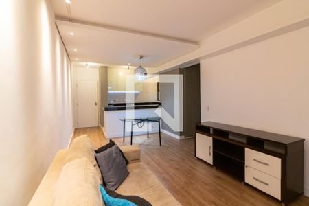 Sala  de apartamento para alugar com 1 quarto, 58m² em Cidade Monções, São Paulo