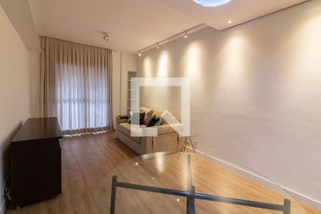 Sala  de apartamento para alugar com 1 quarto, 58m² em Cidade Monções, São Paulo