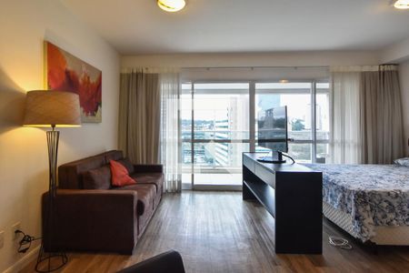 Sala de Estar  de apartamento para alugar com 1 quarto, 49m² em Vila Gertrudes, São Paulo