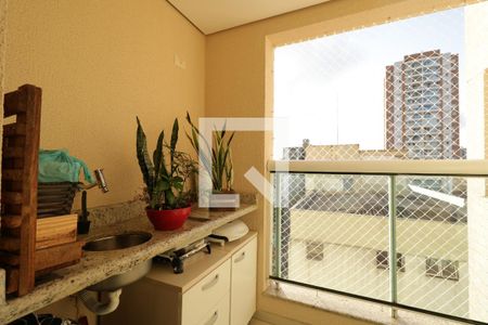 Sala - Varanda de apartamento à venda com 3 quartos, 82m² em Jardim Bela Vista, Santo André