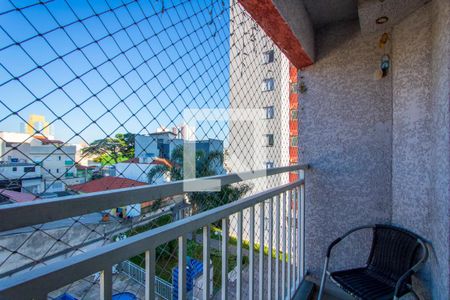 Varanda da sala de apartamento para alugar com 3 quartos, 57m² em Vila Homero Thon, Santo André