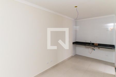 Sala e Cozinha de apartamento à venda com 1 quarto, 45m² em Parque Vitória, São Paulo