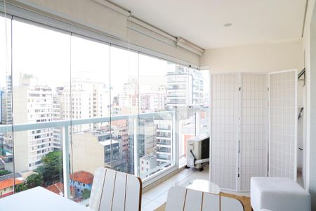 Varanda de kitnet/studio à venda com 1 quarto, 41m² em Consolação, São Paulo