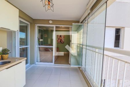 Varanda gourmet de apartamento à venda com 2 quartos, 70m² em Jardim Florida, Jundiaí