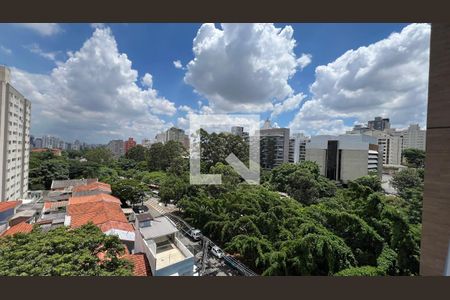 Vista da Sacada de kitnet/studio à venda com 1 quarto, 27m² em Pinheiros, São Paulo