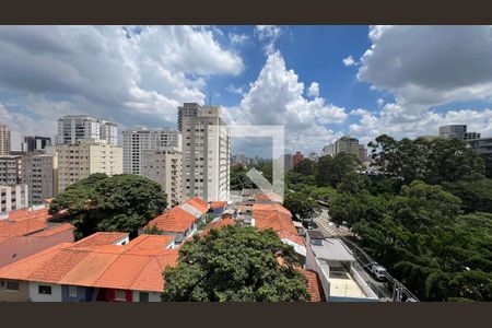 Vista da Sacada de kitnet/studio à venda com 1 quarto, 27m² em Pinheiros, São Paulo