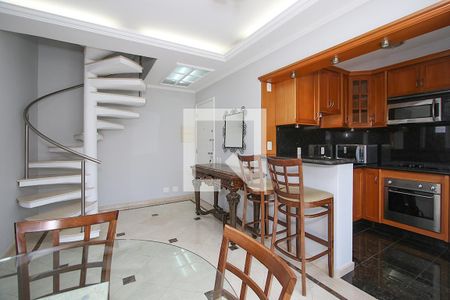 Sala e Cozinha Americana de apartamento para alugar com 2 quartos, 90m² em Cerqueira César, São Paulo