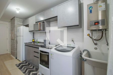 Sala/Cozinha de apartamento para alugar com 2 quartos, 50m² em Fátima, Canoas